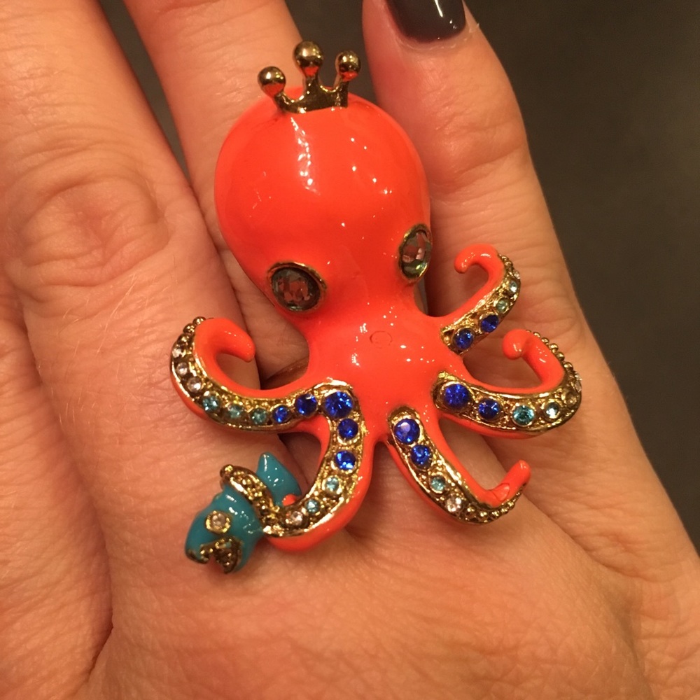 Betsy Johnson octopus ring